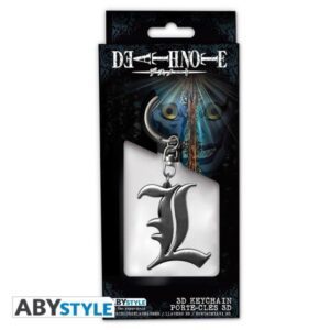 DEATH NOTE - 3D Metalni privjesak za ključeve "L Symbol"