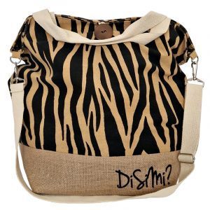 TORBA "DOUBLE HANDLE" ZEBRA NATURAL