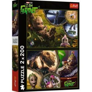 Trefl puzzle: 2x200 - I am Groot / Marvel Guardians