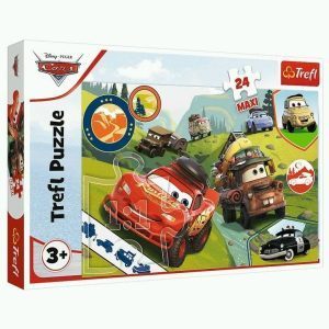Trefl puzzle: 24 Maxi - Happy cars/Disney Cars 3