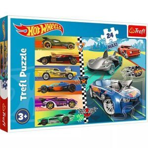 Trefl puzzle: 24 Maxi - Fast Hot Wheels