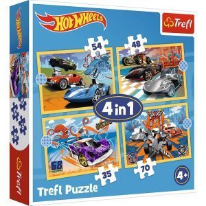 Trefl puzzle: 4in1 - Hot Wheels / Mattel Hot Wheels