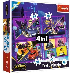 Trefl puzzle: 4in1 - Meet Batwheels/Warner Batwheels