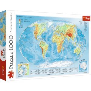 Trefl puzzle: 1000 - Physical map of the world