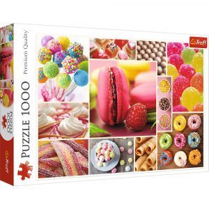 Trefl puzzle: 1000 - Candy - collage