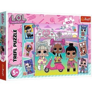 Trefl puzzle: 100 - Photos of the dolls / MGA LOL