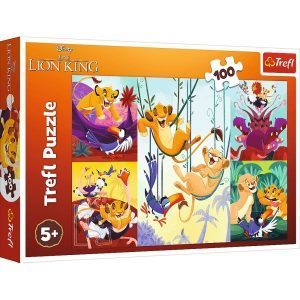 Trefl puzzle: 100 - Brave King of the jungle / Disney
