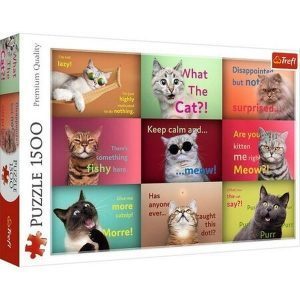 Trefl puzzle: 1500 - Funny Cats Faces