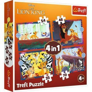 Trefl puzzle: 4in1 - Brave Lion King / Disney Lion King