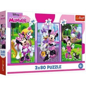 Trefl puzzle: 3x80 - Minnie and friends / Disney Minnie