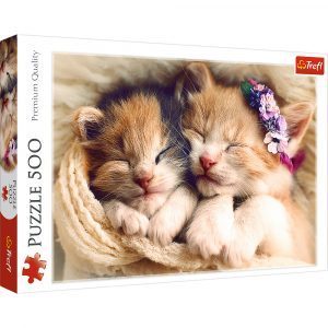 Trefl puzzle: 500 - Sleeping kittens