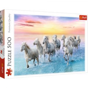 Trefl puzzle: 500 - Galloping white horses