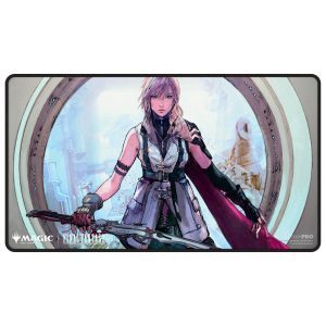Black Stitched Playmat Premium W: FINAL FANTASY