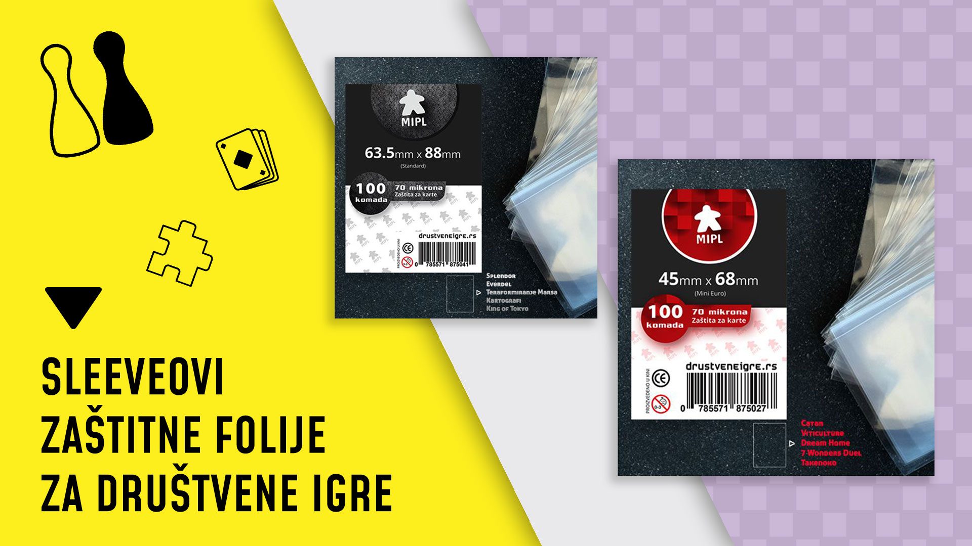 Sleeveovi - zaštitne folije za karte
